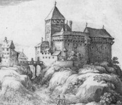 Schloss Grüningen um 1654
